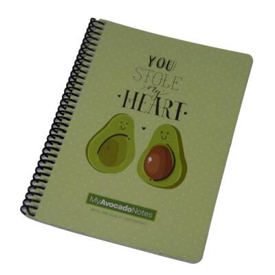 Gıpta A5 80 Yaprak Kareli Avocado Spiralli Karton Kapak Defter - 5