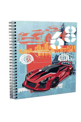 Gıpta A6 5395 Hot Wheels 80 Yaprak Spiralli Bloknot - 16