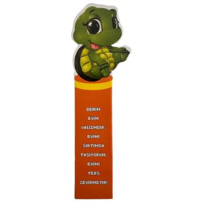 Gıpta Çocuk Görselli Kitap Ayracı Kaplumbağa - 5