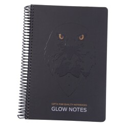 Gıpta Glow 120 Yaprak Kareli Spiralli Sert Kapak Defter 17 x 24 cm - 5