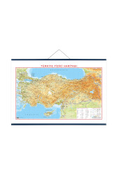 Gürbüz Türkiye Siyasi + Fiziki Harita 70 x 100 cm - 1