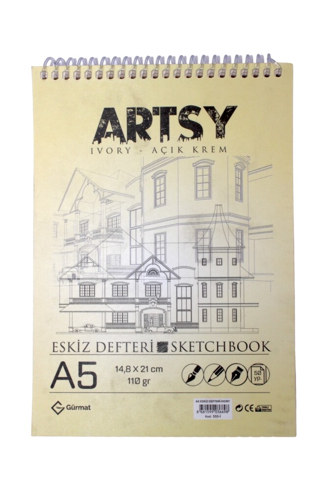 Gürmat A5 Eskiz Defteri 50 Yaprak 110 Gr 555-i