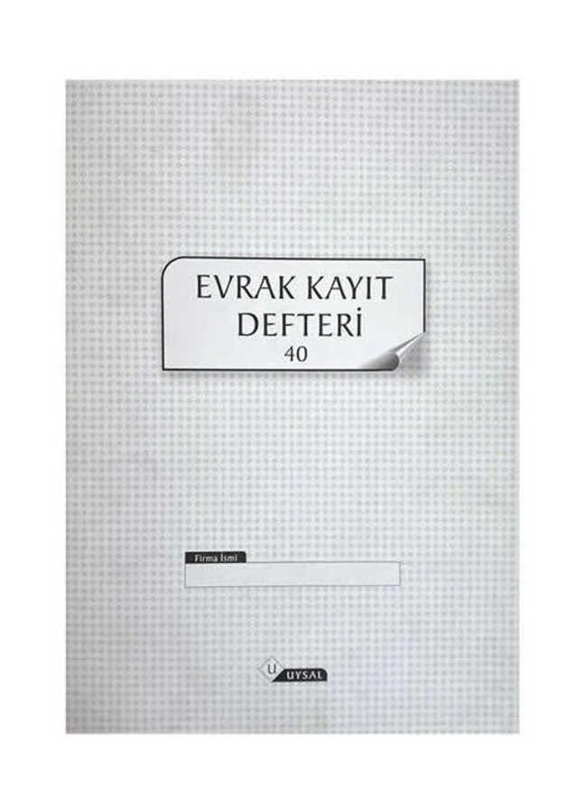 Gürmat Evrak Kayıt Defteri 40 Yaprak Numaralı 