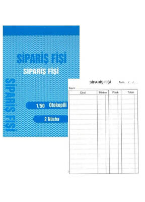 Gürmat Sipariş Fişi 1 x 50 Yaprak Otokopili - 1