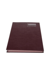 Gürmat Suni Deri Körüklü 16 Yaprak İmza Defteri - Gürmat