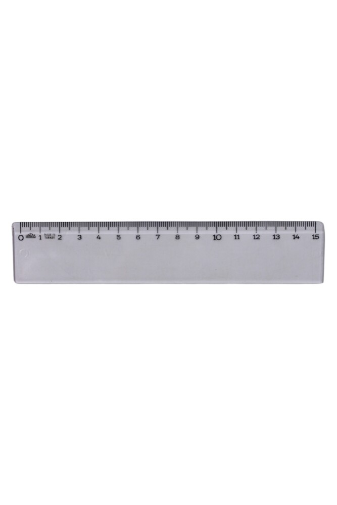 Hatas 0140 15 Cm Geniş Plastik Öğrenci Cetveli