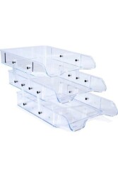 Hatas 02380 3'lü Şeffaf Evrak Rafı Hareketli - Hatas