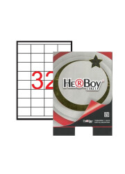 Herboy Lazer Etiket 32'li 52.5 x 35 mm Hb-1032 - Herboy