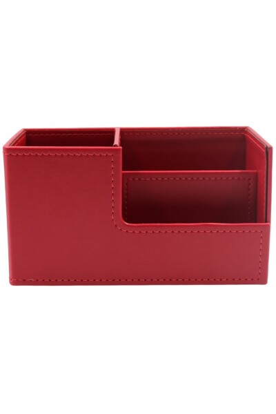 İnn Design Beyoğlu Serisi Deri Organizer Kalemlik Kırmızı Dd-1215 - 1