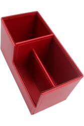 İnn Design Beyoğlu Serisi Deri Organizer Kalemlik Kırmızı Dd-1215 - 3
