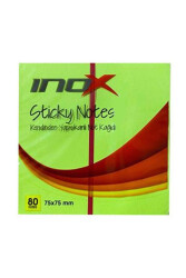 Inox Not Kağıdı Fosforlu Yeşil 80 Yaprak 75 x 75 mm No:2311 - Inox