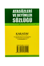 Karatay Atasözleri Ve Deyimleri Karton Kapak - 2