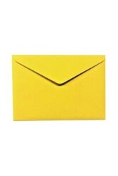 Kare Altın Sarısı Renkli Zarf 13 x 18 cm 120 gr - Kare