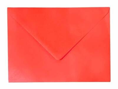 Kare Kırmızı Renkli Zarf 13 x 18 cm 120 gr - 2