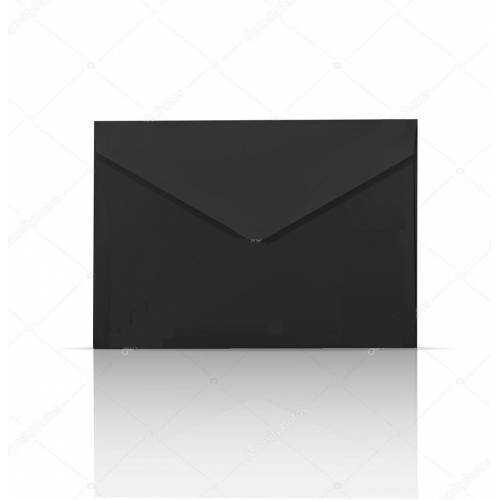 Kare Siyah Renkli Zarf 120 Gr 13 X 18 Cm