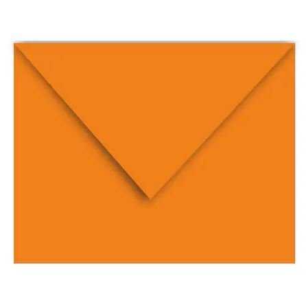 Kare Turuncu Renkli Zarf 13 X 18 Cm 120 Gr