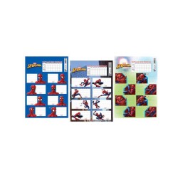 Keskin Spıder-Man Ders Programlı Okul Etiketi 3'lü - Keskin Color