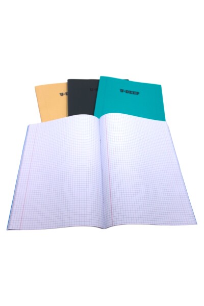 Kırtasiye Ofisi Yaratıcı Zihinler İçin 2 Çizgili 2 Kareli A4 Defter Seti 4'lü Temel Paket - 3