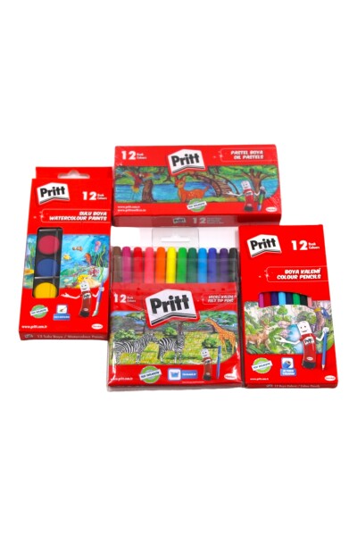 Kırtasiye Ofisi Pritt İlkokul 4 Parça Boya Seti - 2