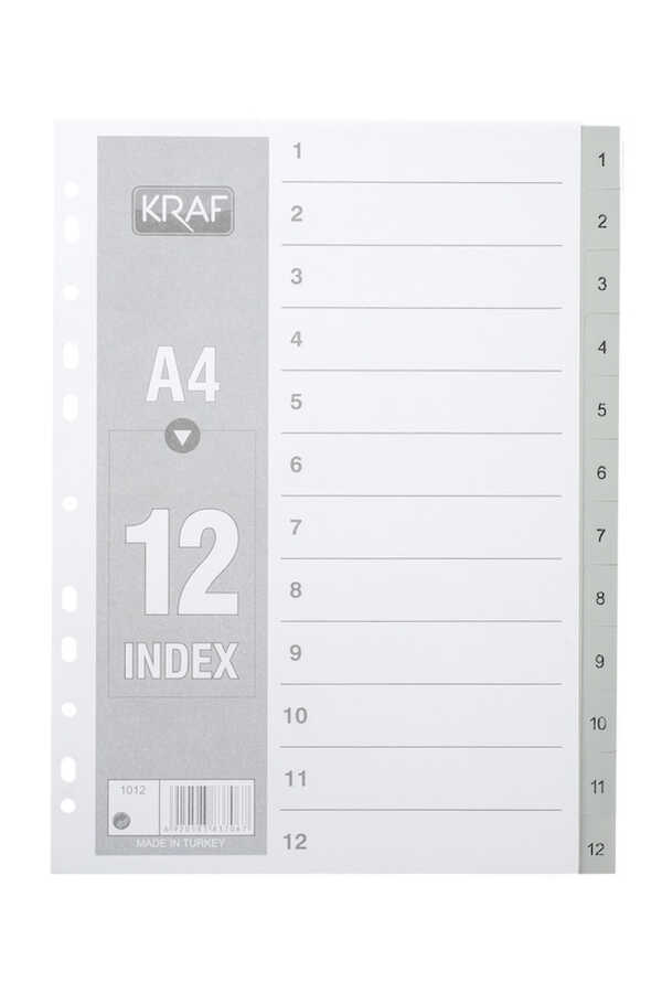 Kraf 1-12 Rakamlı Seperatör Dosya Ayracı 45261