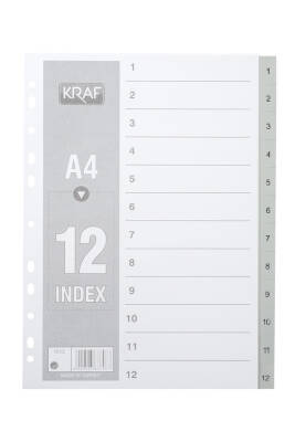 Kraf 1-12 Rakamlı Seperatör Dosya Ayracı 45261 - 1