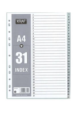Kraf 1-31 Rakamlı Seperatör Dosya Ayracı 11324 - 1