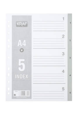Kraf 1-5 Rakamlı Seperatör Dosya Ayracı 45047 - 1