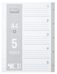Kraf 1-5 Renkli Separatör 45047 - Kraf