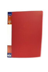 Kraf Kırmızı Sunum Dosyası 100 Yaprak - Kraf