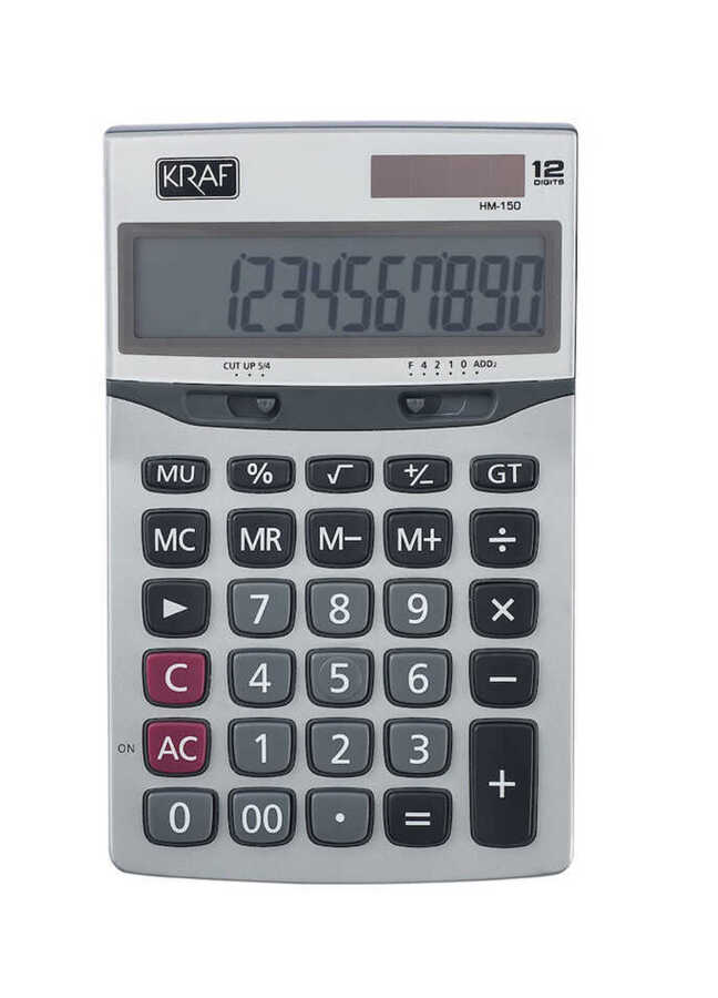 Kraf 12 Hane Masa Tipi Hesap Makinesi