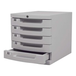 Kraf 5 Çekmeceli Evrak Rafı Kilitli - Kraf