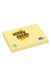 Kraf Sarı Renkli 100 Yaprak Yapışkanlı Not Kağıdı (Post-It) 76 x 127 mm - Kraf