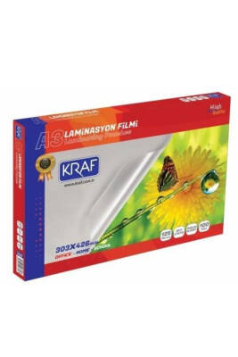 Kraf A3 Laminasyon Filmi 125 Mic 100'lü 2123 - 1