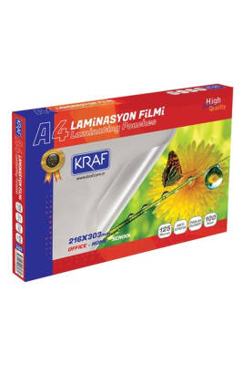 Kraf A4 Laminasyon Filmi 125 Mic 100'lü 2124 - 1
