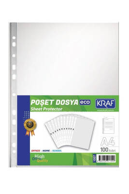 Kraf Eco Poşet Dosya 100'lü - 1