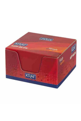 Kraf Küp Blok Beyaz 115 gr 8 x 8 cm - 1