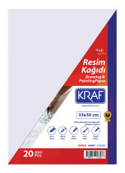 Kraf Resim Kağıdı 20'li 35 x 50 cm - Kraf