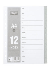 Kraf Seperatör Dosya Ayracı Aylar 1003 - Kraf