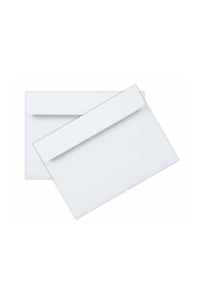 Kare Silikonlu Mektup Zarfı 11.4 X 16.2 Cm 90 Gr 100