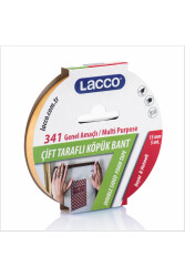 Lacco Köpük Çift Taraflı Bant 15 mm x 5 M Kod:341 - Lacco