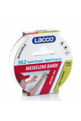 Lacco Krepe Maskeleme Bandı 18 mm x 25 M Kod:362 - Lacco