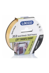Lacco Hotmelt Çift Taraflı Bant 24 mm x 25 M - Lacco
