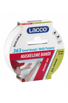 Lacco Krepe Maskeleme Bandı 24 mm x 25 M - 1