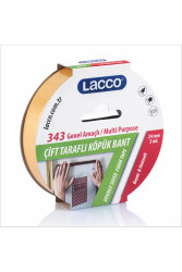 Lacco Köpük Çift Taraflı Bant 24 mm x 5 M Kod:343 - Lacco
