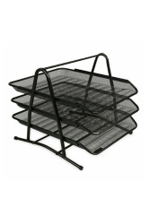 Lacco 433 File Siyah 3'lü Evrak Rafı Seti - Lacco