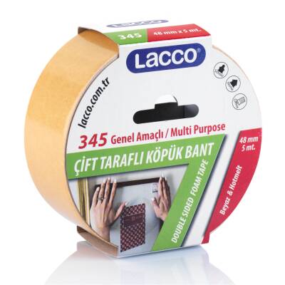 Lacco Köpük Çift Taraflı Bant 48 x 5 mm Kod:345 - 1