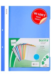 Leitz Açık Mavi Telli Dosya 10 Lu Paket - Leitz