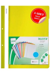 Leitz Sarı Telli Dosya 5 Li Paket - Leitz