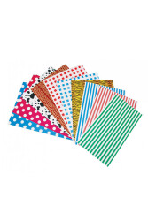 Lino A4 Foto Karton 10 Adet Farklı Desen 2701J - Lino