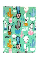 Kırtasiye Ofisi 128 Yaprak Çizgili Zemin Renkli Defter Kaktüs 15 x 21 cm - Kırtasiye Ofisi